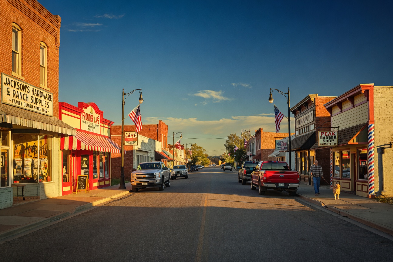 Small-town main street